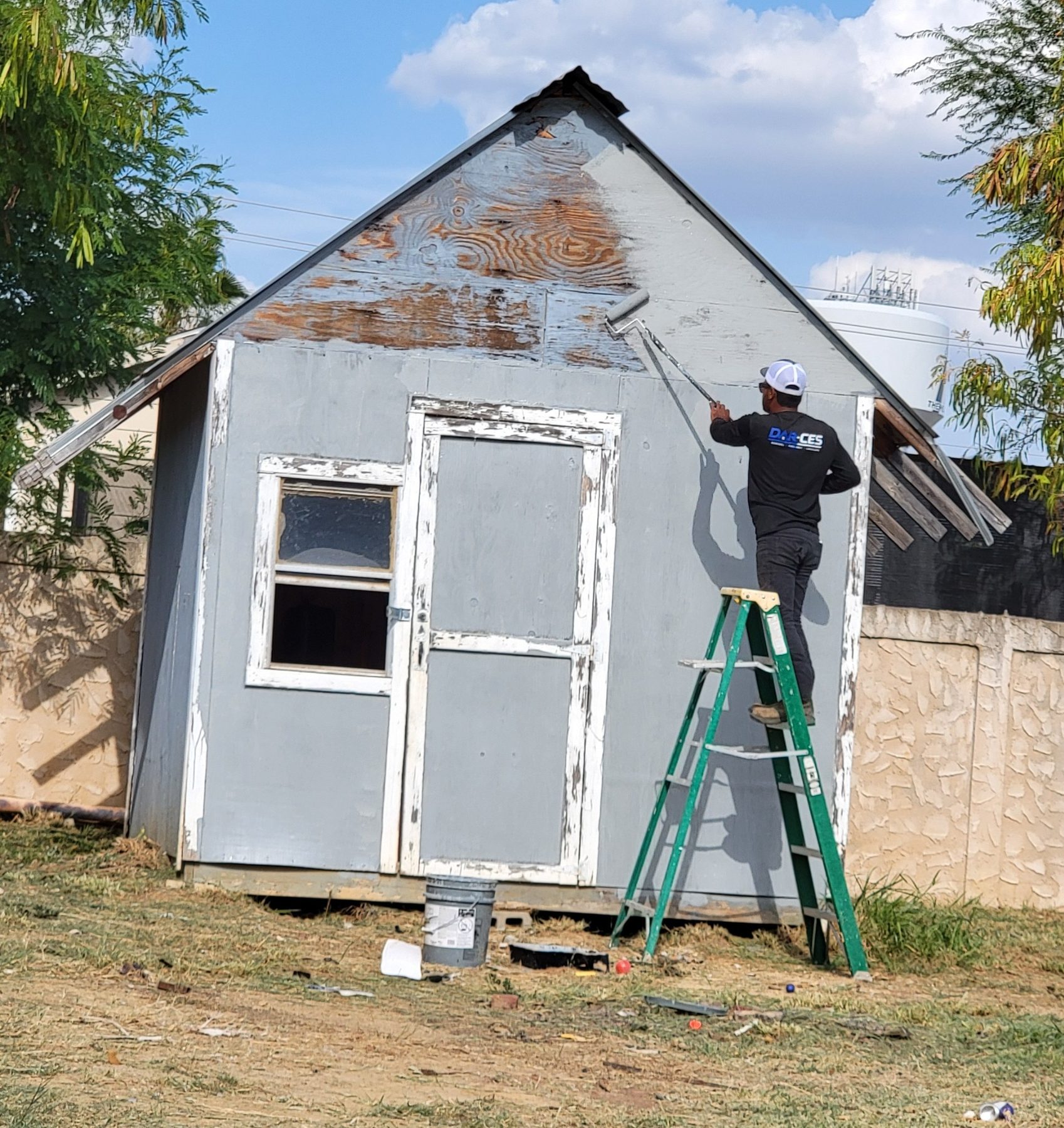 BEFORE – exterior painting project