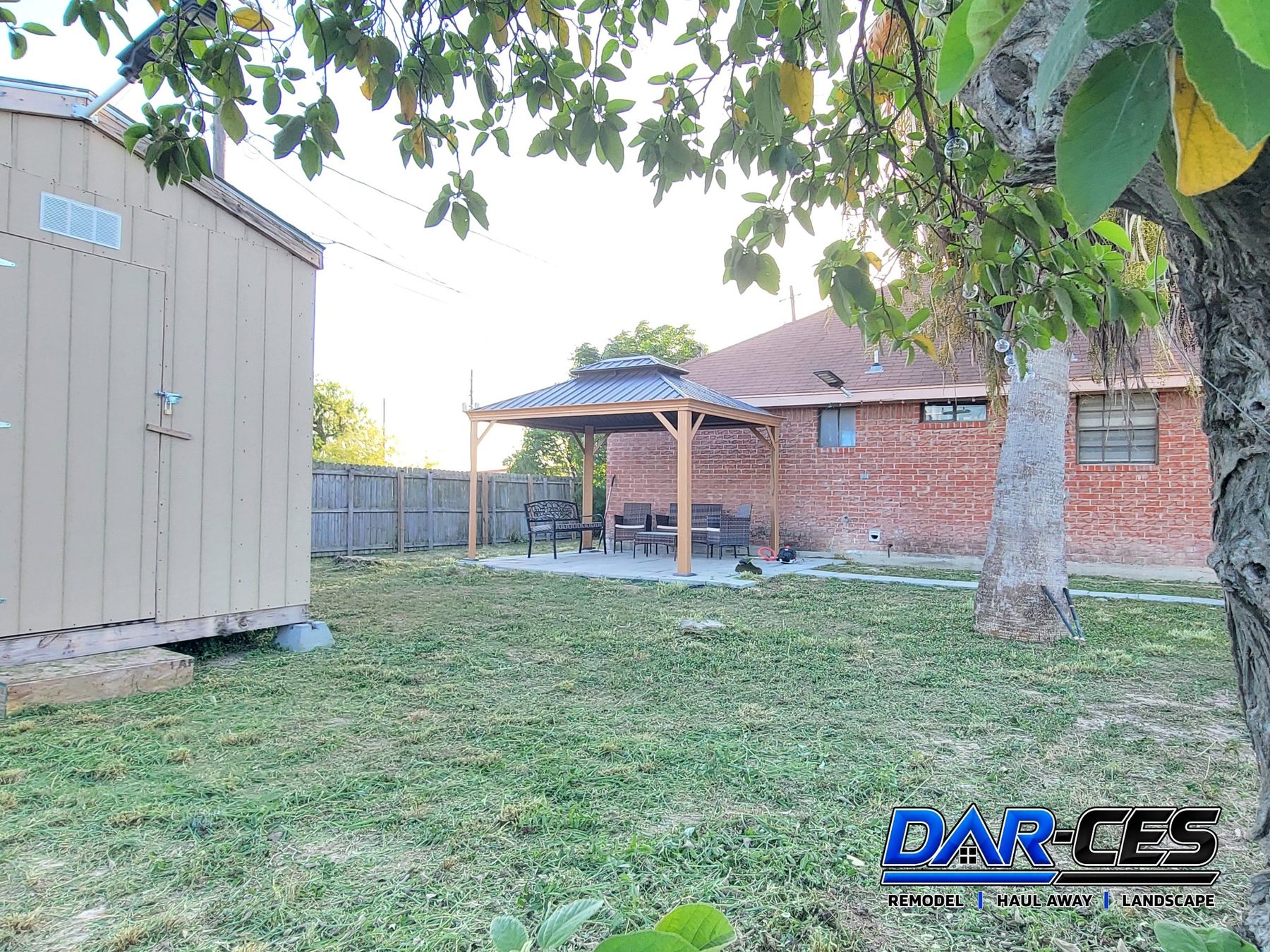 AFTER – lawn and landscape yard cleanup